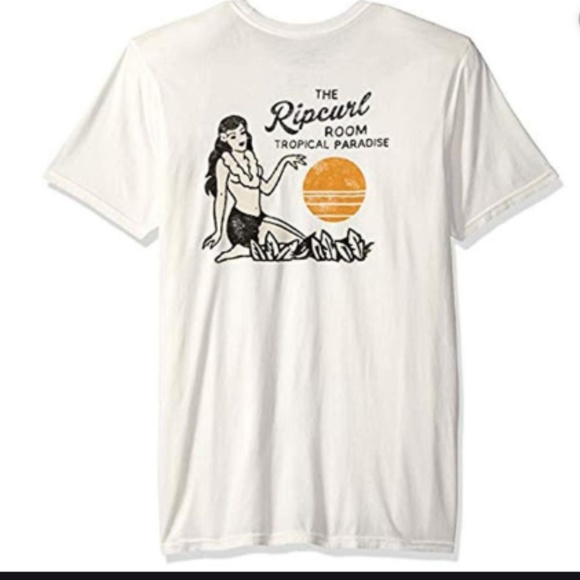 SOLD NWT Rip Curl Men's Paradise Room Heritage Tee - Picture 3 of 5